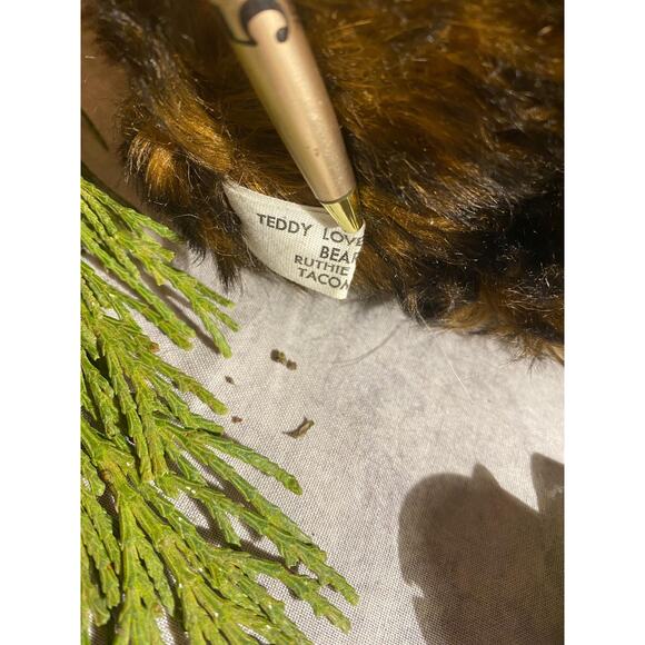 Artist Handmade Mohair Teddy Bear Ruthie O'Neill Teddy Loves Company 14" 1990s - Picture 8 of 10